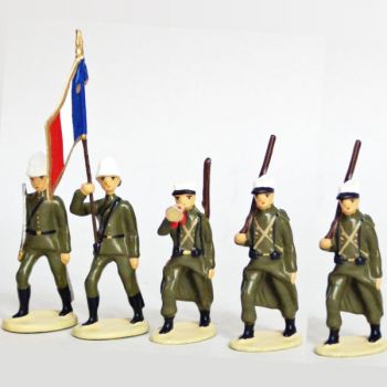 Legion Etrangere Couvre-Nuque, Tenue D'Été (1939-1940), ensemble de 5 figurines