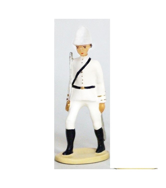 Officier - La Coloniale, casque colonial, en blanc