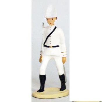 Officier - La Coloniale, casque colonial, en blanc