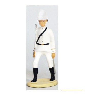 Officier - La Coloniale, casque colonial, en blanc