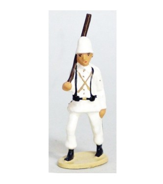 Fantassin - La Coloniale, casque colonial, en blanc