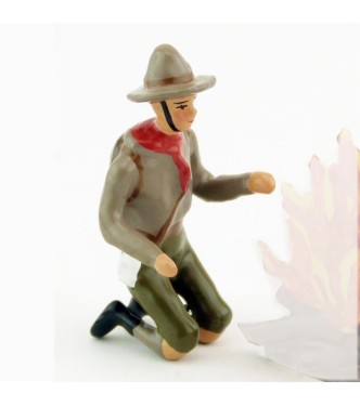 scout à genoux