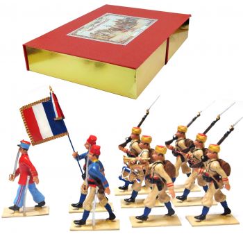 Tirailleurs Marocains, coffret de 10 figurines (collection LG)