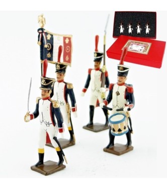 Fusiliers, école de Saint-Cyr (1812), coffret de 4 figurines