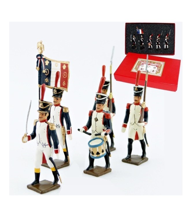 Fusiliers, école de Saint-Cyr (1812), coffret de 5 figurines