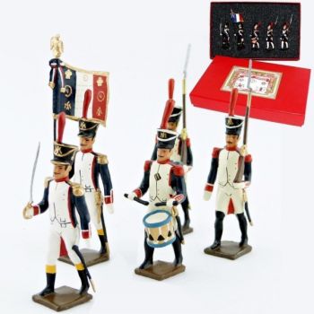 Fusiliers, école de Saint-Cyr (1812), coffret de 5 figurines
