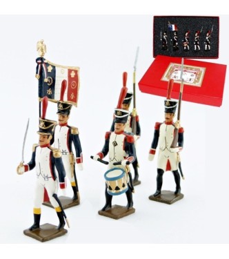 Fusiliers, école de Saint-Cyr (1812), coffret de 5 figurines