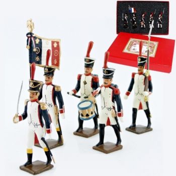 Fusiliers, école de Saint-Cyr (1812), coffret de 5 figurines