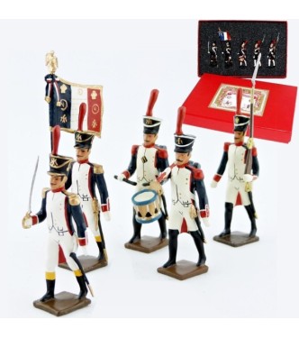 Fusiliers, école de Saint-Cyr (1812), coffret de 5 figurines