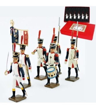 Fusiliers, école de Saint-Cyr (1812), coffret de 6 figurines
