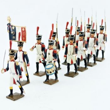 Fusiliers, école de Saint-Cyr (1812), ensemble de 12 figurines