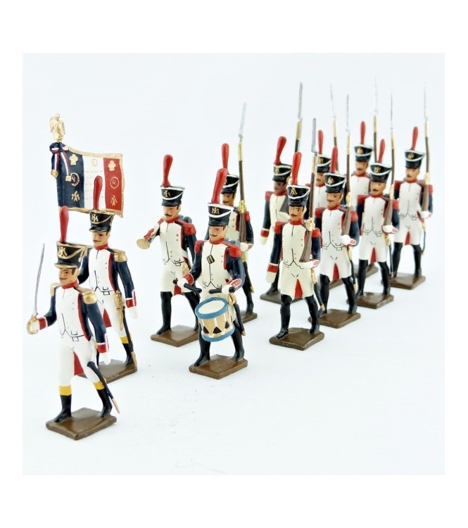 Fusiliers, école de Saint-Cyr (1812), ensemble de 12 figurines