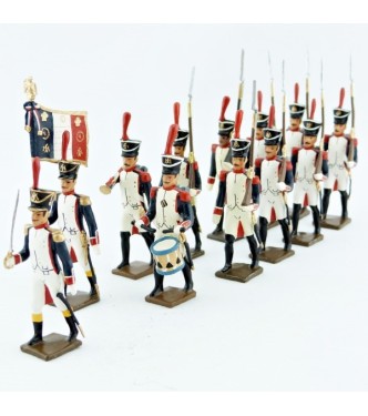 Fusiliers, école de Saint-Cyr (1812), ensemble de 12 figurines