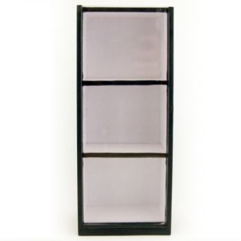 petite vitrine 3 étages (dim. 26 x 11 x 6 cm) vide et non décorée