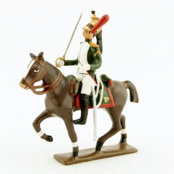 cavalier des dragons de la garde (dragons de l'impératrice) à cheval (1809)