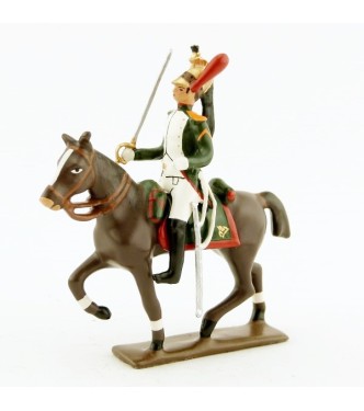cavalier des dragons de la garde (dragons de l'impératrice) à cheval (1809)