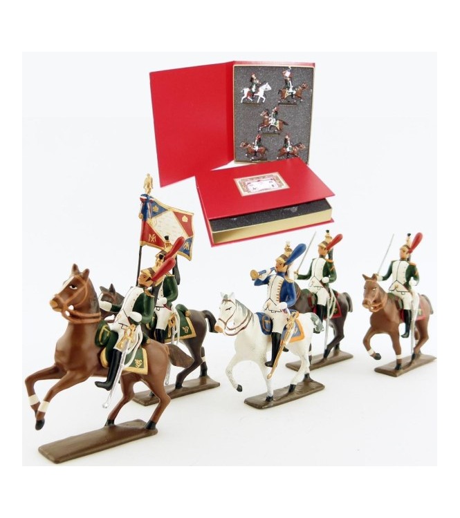 coffret de 5 cavaliers - Dragons de la garde ('dragons de l'impératrice') à chev