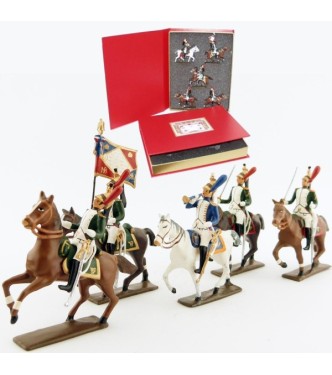 coffret de 5 cavaliers - Dragons de la garde ('dragons de l'impératrice') à chev