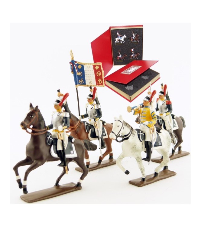 coffret de 4 cavaliers - Cuirassiers à cheval (1809)
