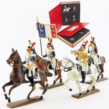 coffret de 4 cavaliers - Cuirassiers à cheval (1809)