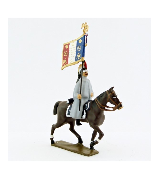 porte-étendard des cuirassiers en capote (anc. 0214E-002)