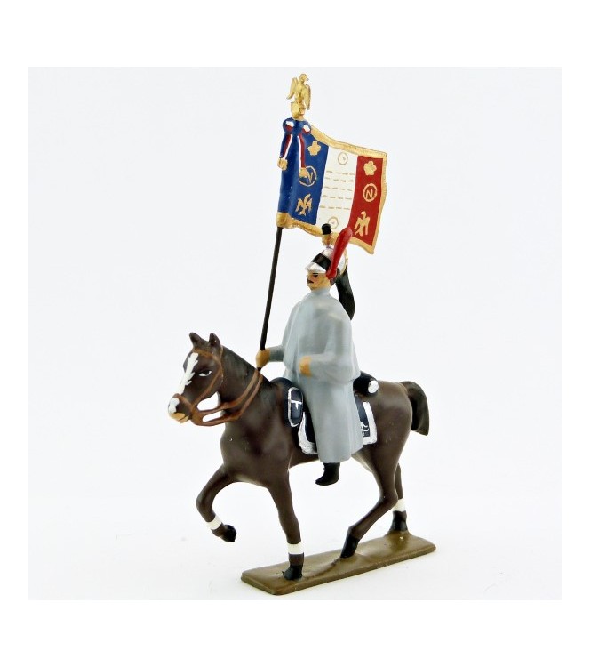 porte-étendard des cuirassiers en capote (anc. 0214E-002)