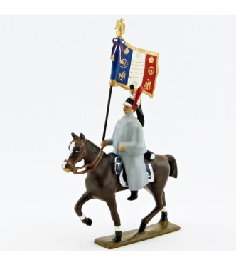 porte-étendard des cuirassiers en capote (anc. 0214E-002)