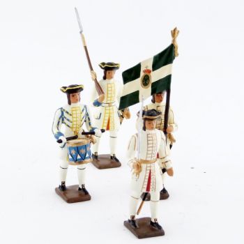 Régiment de Champagne, ensemble de 4 figurines