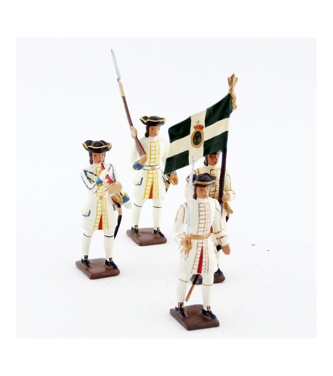 Régiment de Champagne, ensemble de 4 figurines