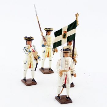 Régiment de Champagne, ensemble de 4 figurines