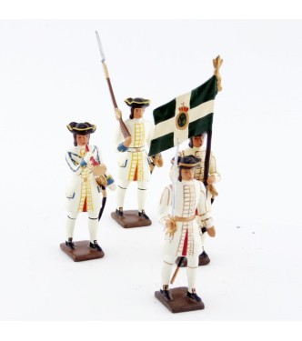Régiment de Champagne, ensemble de 4 figurines