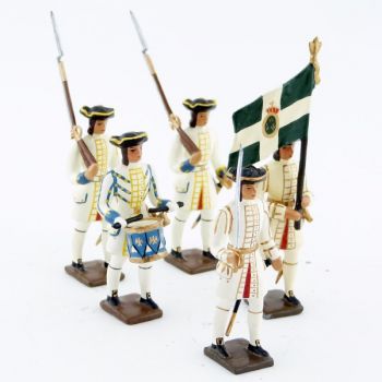 Régiment de Champagne, ensemble de 5 figurines