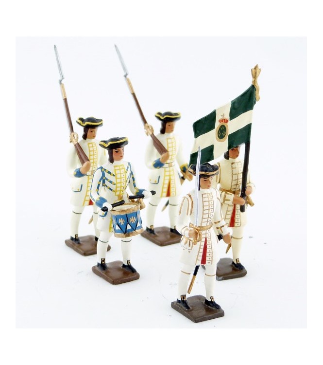 Régiment de Champagne, ensemble de 5 figurines