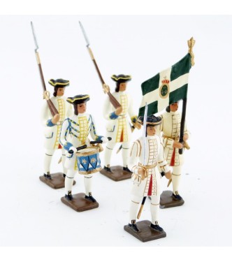 Régiment de Champagne, ensemble de 5 figurines