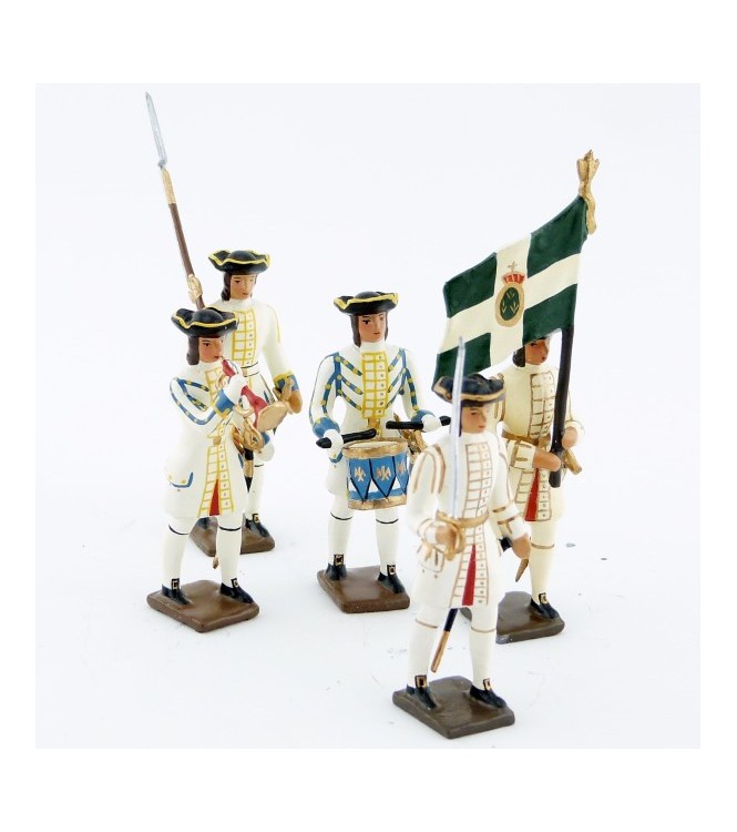 Régiment de Champagne, ensemble de 5 figurines