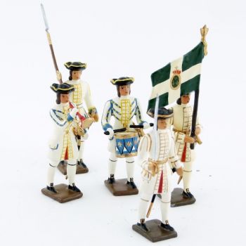 Régiment de Champagne, ensemble de 5 figurines