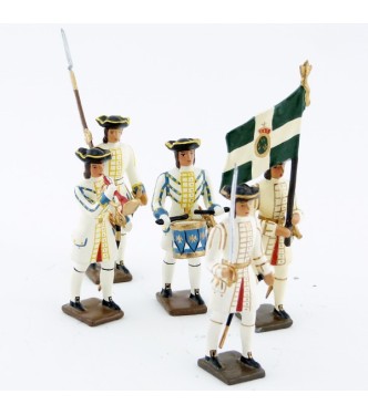 Régiment de Champagne, ensemble de 5 figurines