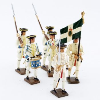 Régiment de Champagne, ensemble de 6 figurines