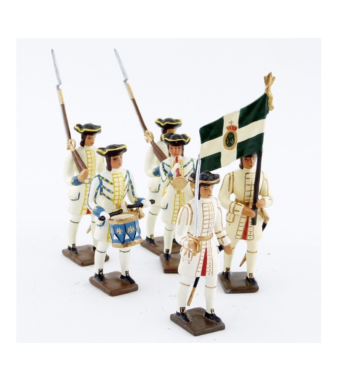 Régiment de Champagne, ensemble de 6 figurines