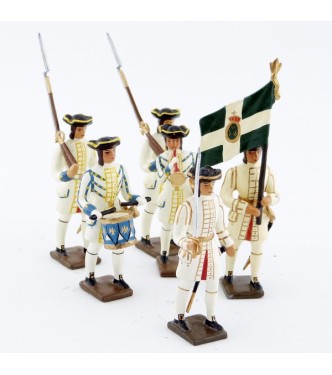Régiment de Champagne, ensemble de 6 figurines