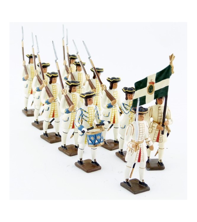 Régiment de Champagne, ensemble de 12 figurines