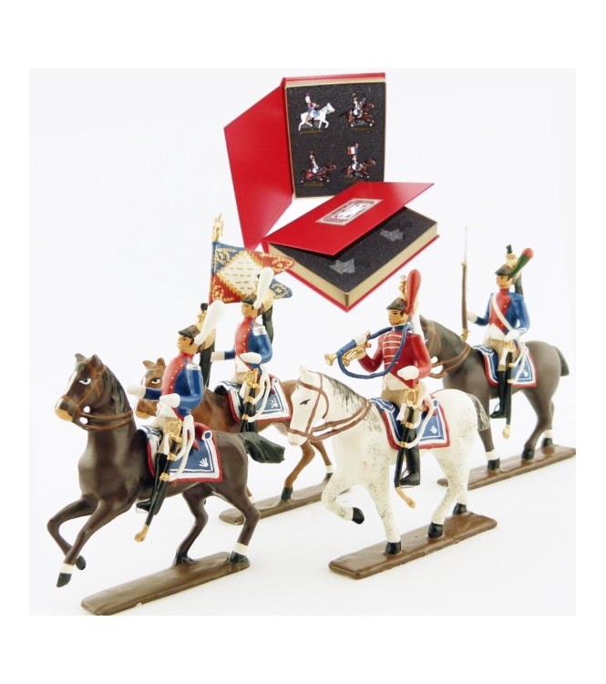 coffret de 4 cavaliers - Dragons de Paris (1804-1813)