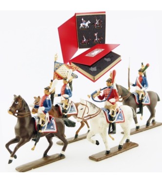 coffret de 4 cavaliers - Dragons de Paris (1804-1813)