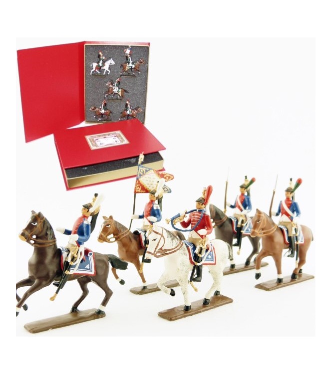 coffret de 5 cavaliers - Dragons de Paris (1804-1813)