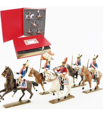coffret de 5 cavaliers - Dragons de Paris (1804-1813)