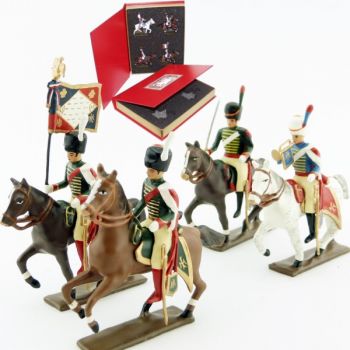 coffret de 4 cavaliers - Chasseurs de la garde à cheval (1809)