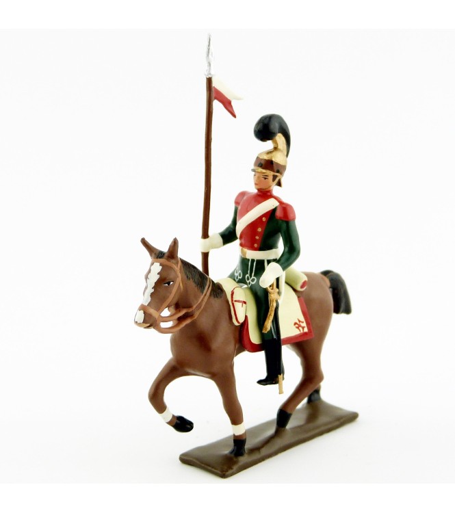 cavalier des chevau-léger 1er rgt (plastron écarlate) (1812)