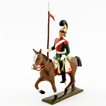 cavalier des chevau-léger 1er rgt (plastron écarlate) (1812)