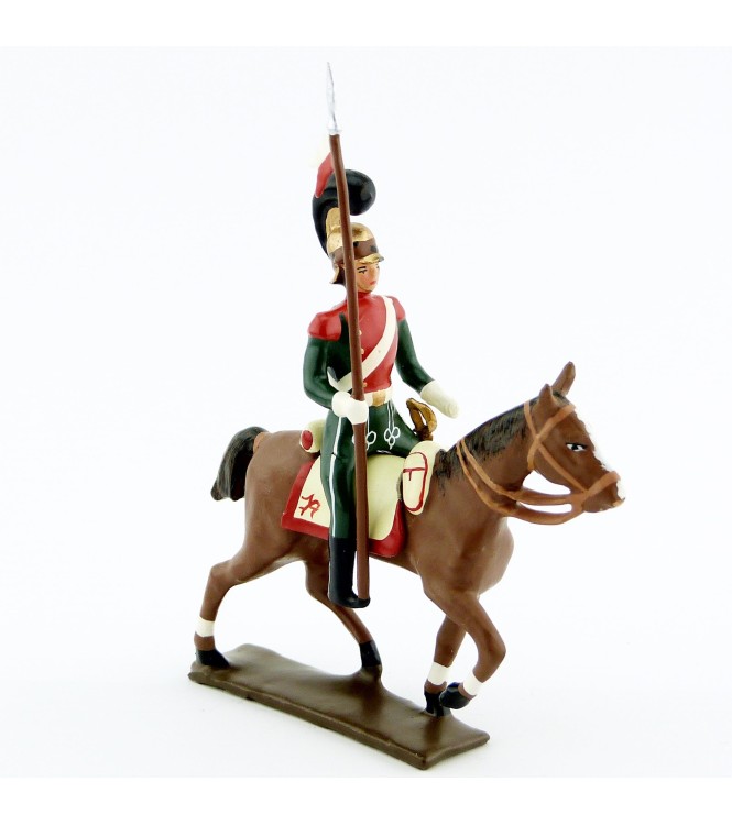 cavalier des chevau-léger 1er rgt (plastron écarlate) (1812)