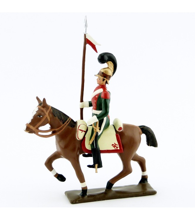 cavalier des chevau-léger 1er rgt (plastron écarlate) (1812)